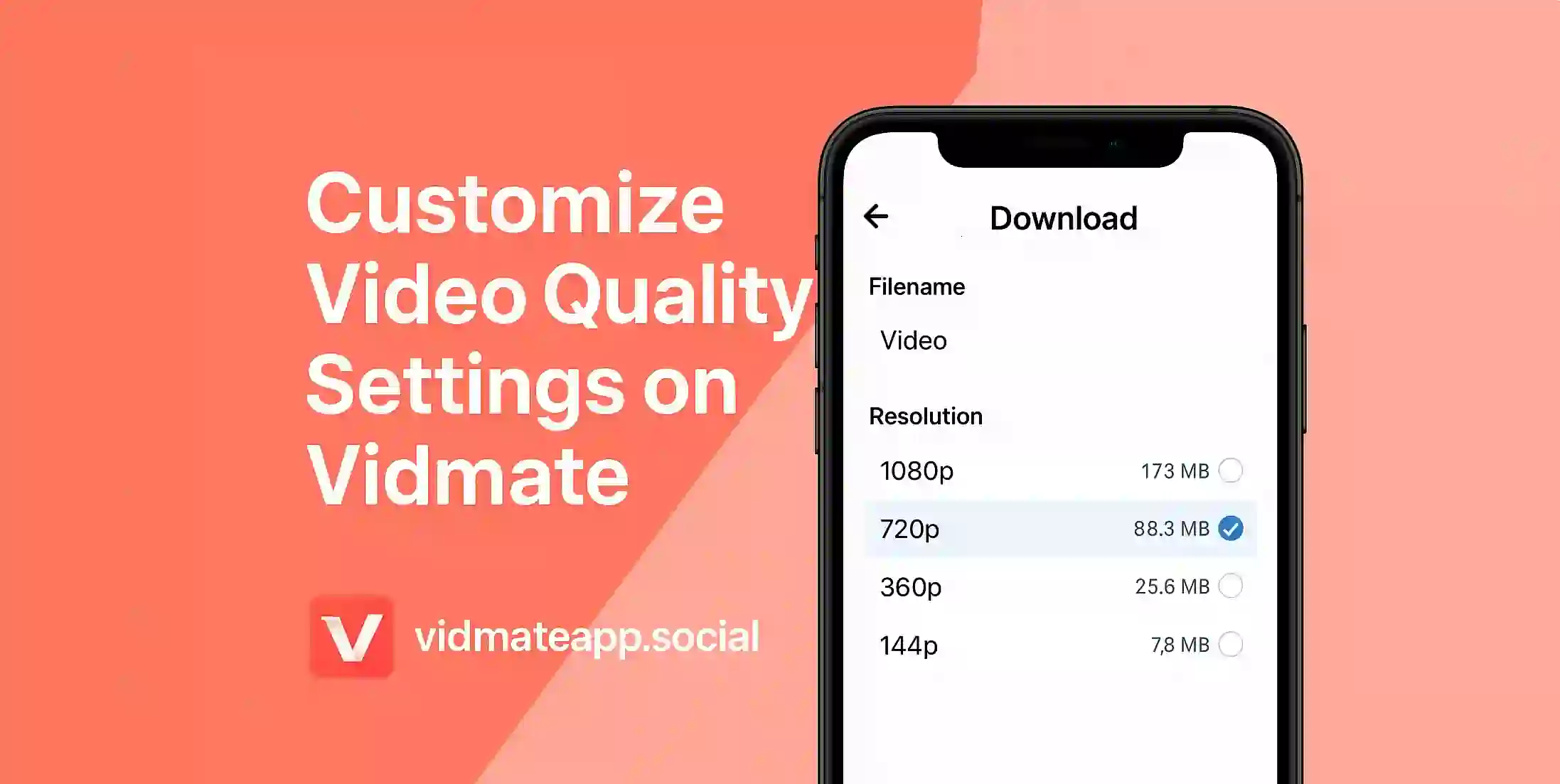 Customize Video Quality Settings on Vidmate (1)