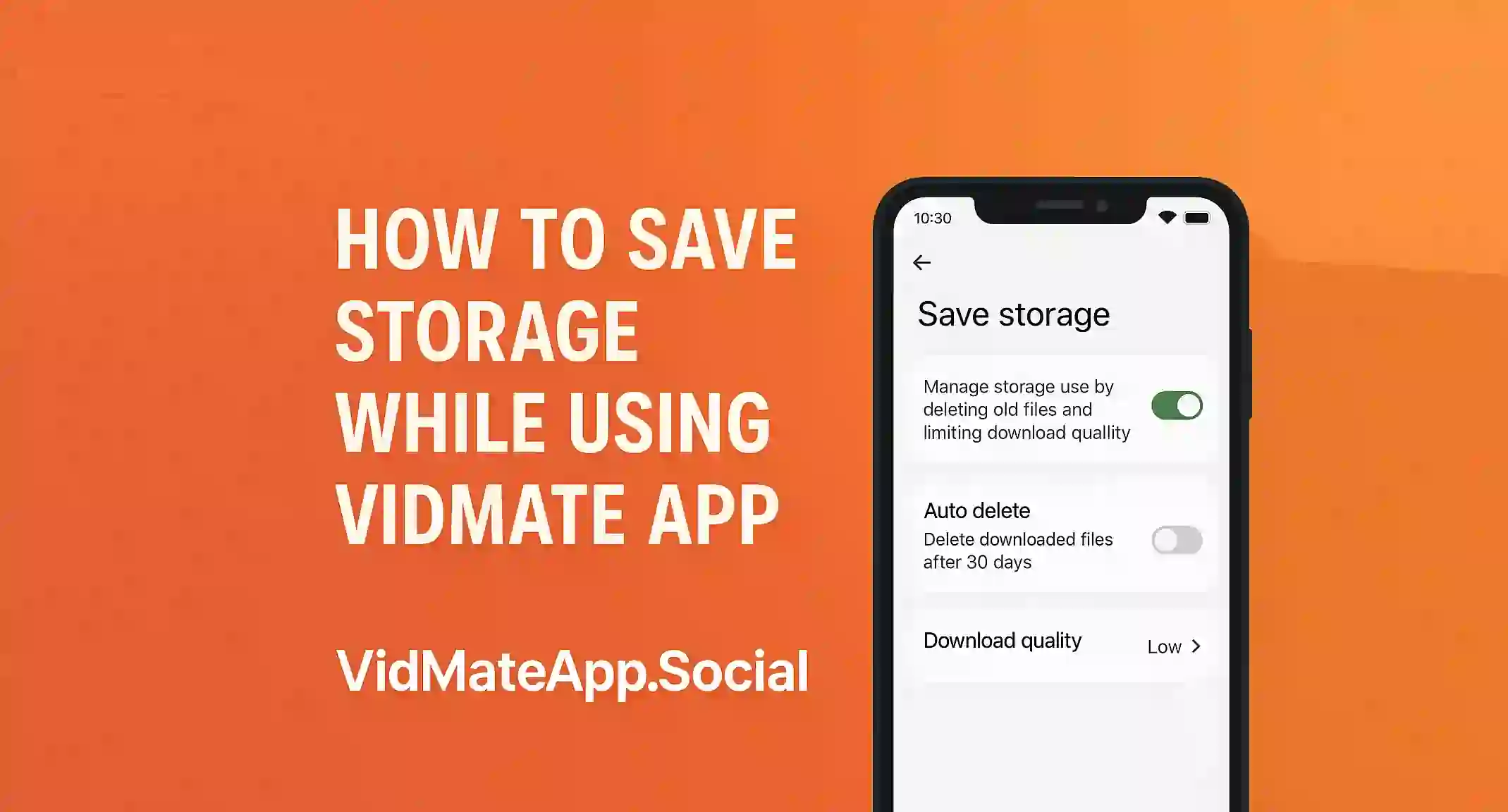 How to Save Storage While Using Vidmate App (1)