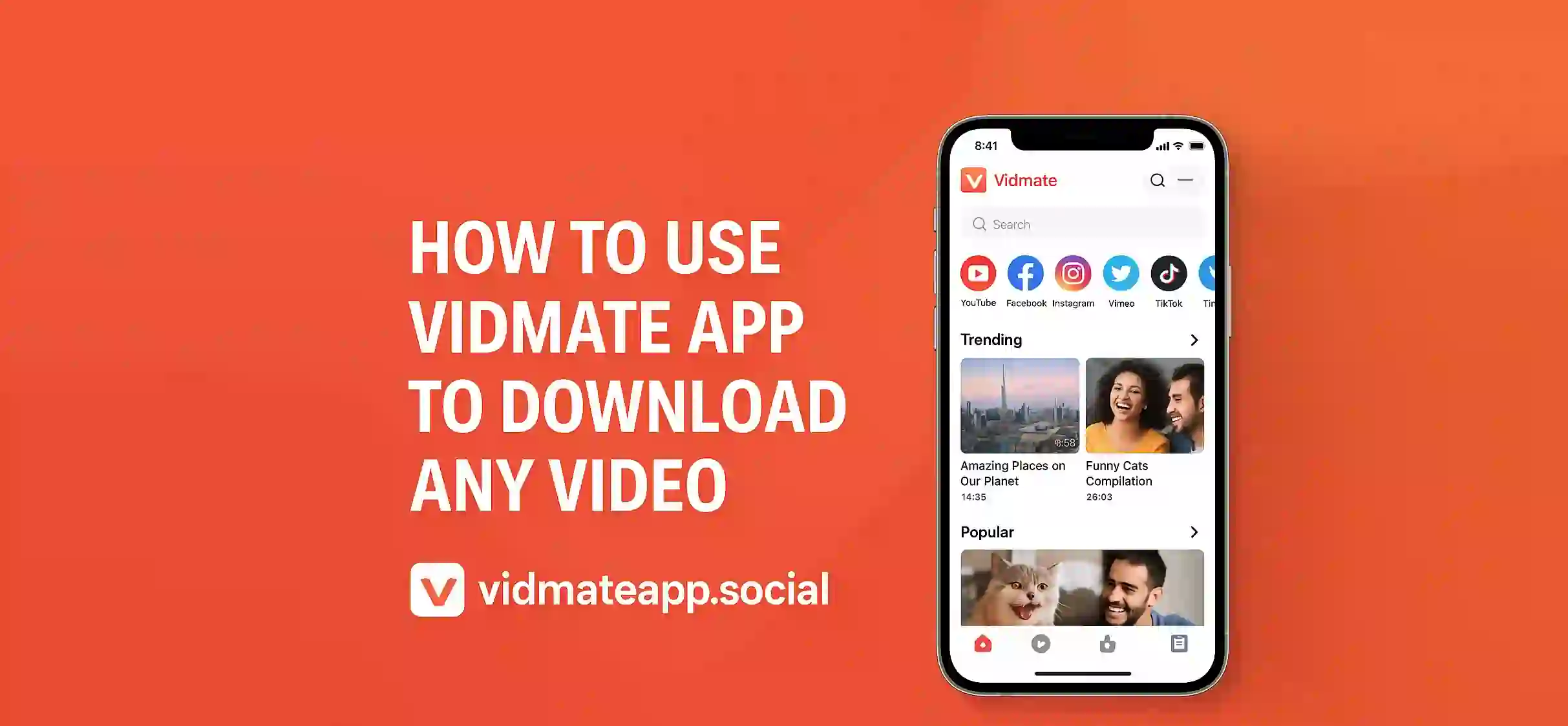 How to Use Vidmate App to Download Any Video